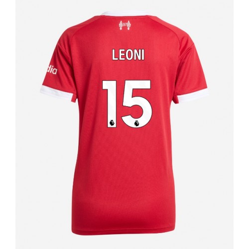 Stroje piłkarskie Liverpool Giovanni Leoni #15 Koszulka Podstawowej dla damskie 2025-26 Krótki Rękaw